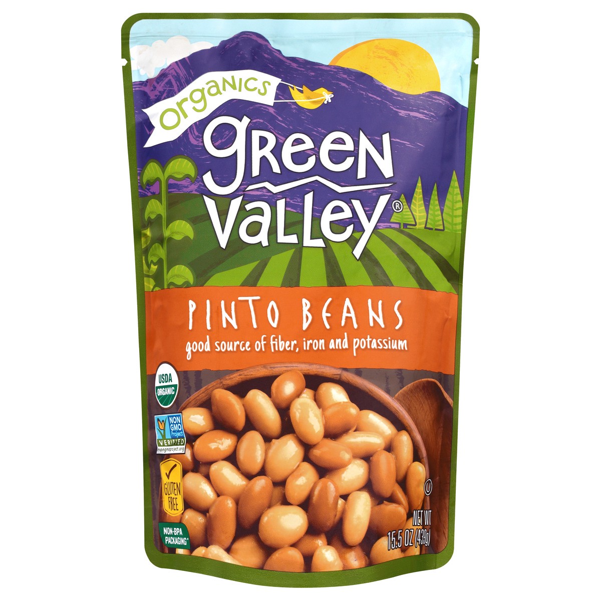 slide 6 of 6, Green Valley Organics Organics Pinto Beans, 15.5 oz, 15.5 oz