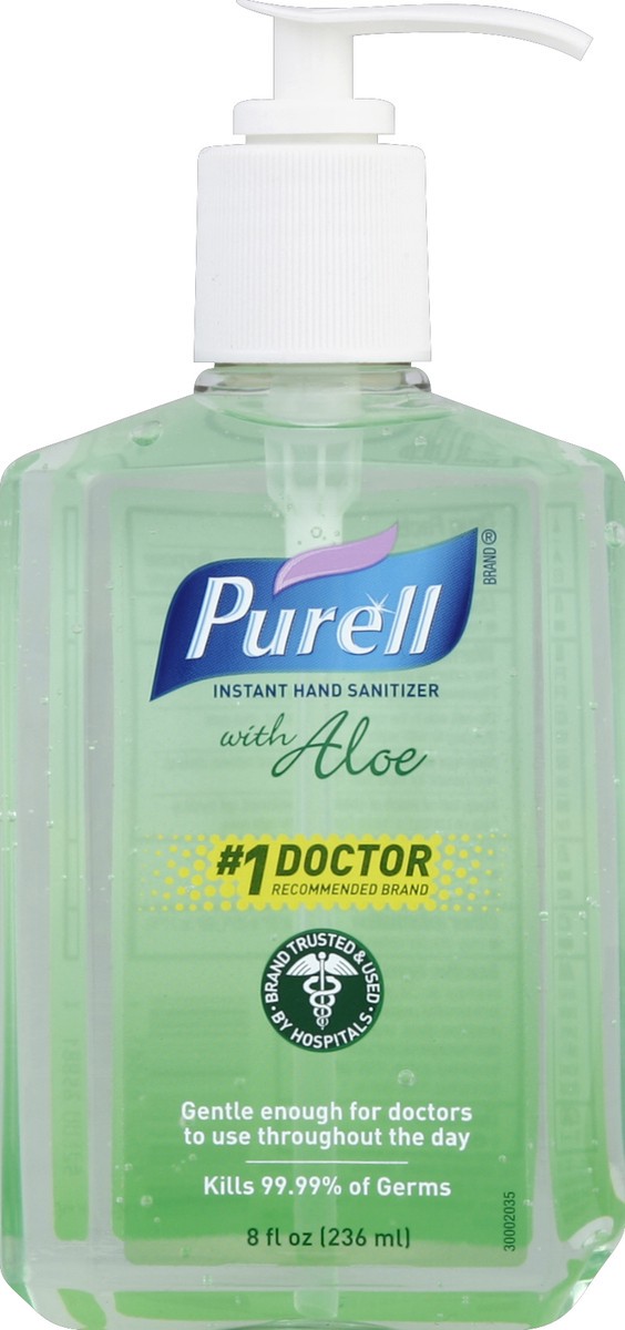 slide 2 of 3, PURELL Hand Sanitizer, Instant, with Aloe, 8 oz