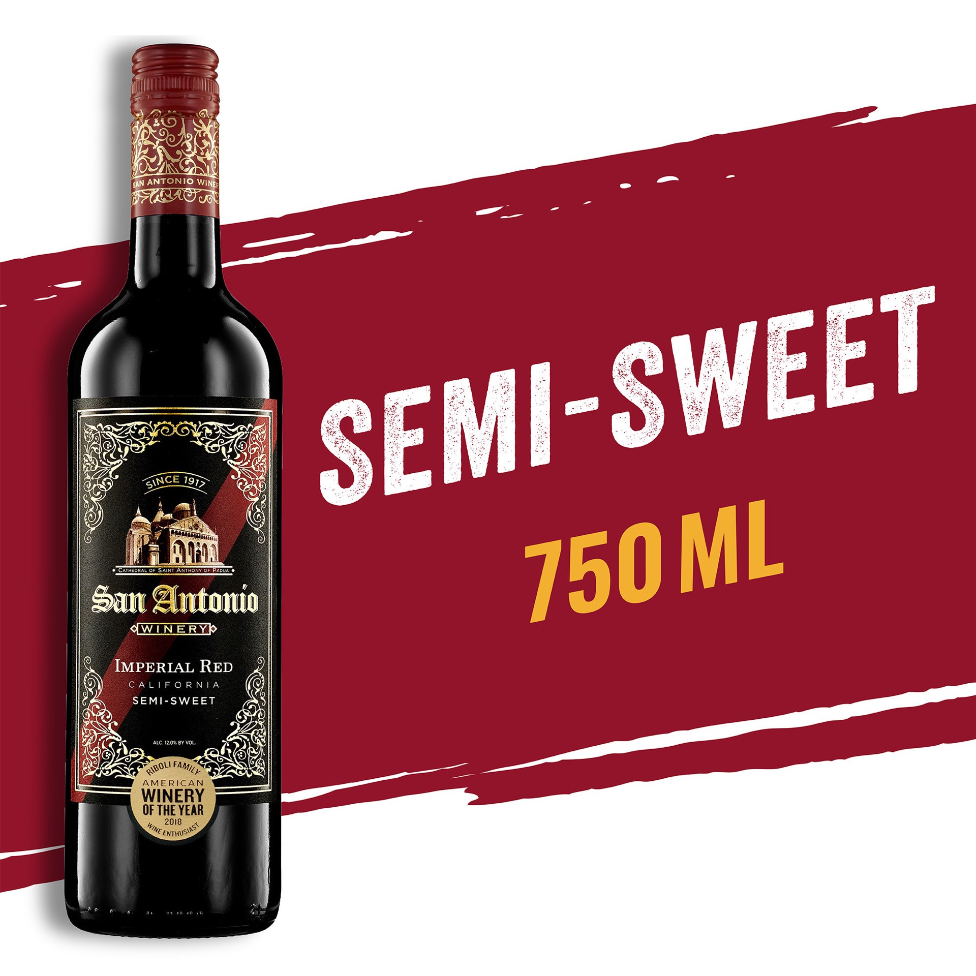 slide 8 of 8, San Antonio Winery San Antonio Imperial Red Semi-Sweet Red Wine 750mL, 1 ct