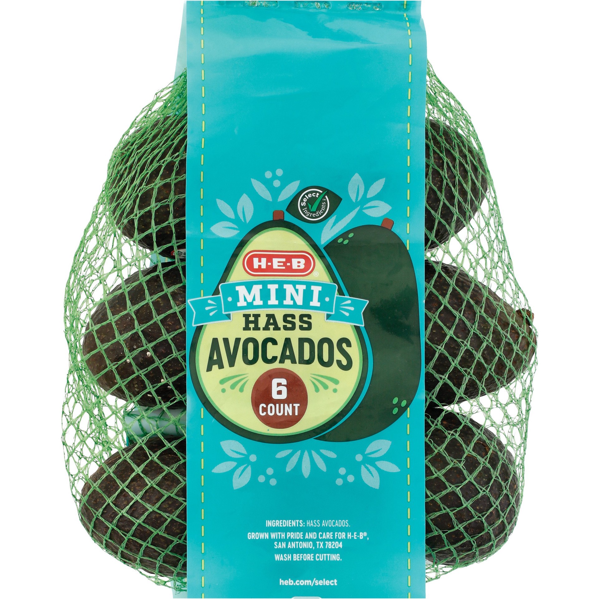 slide 1 of 1, H-E-B Mini Hass Avocados, 6 ct