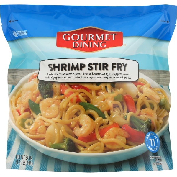 slide 1 of 1, Gourmet Dining Complete Skillet Meal Shrimp Stir Fry, 32 oz