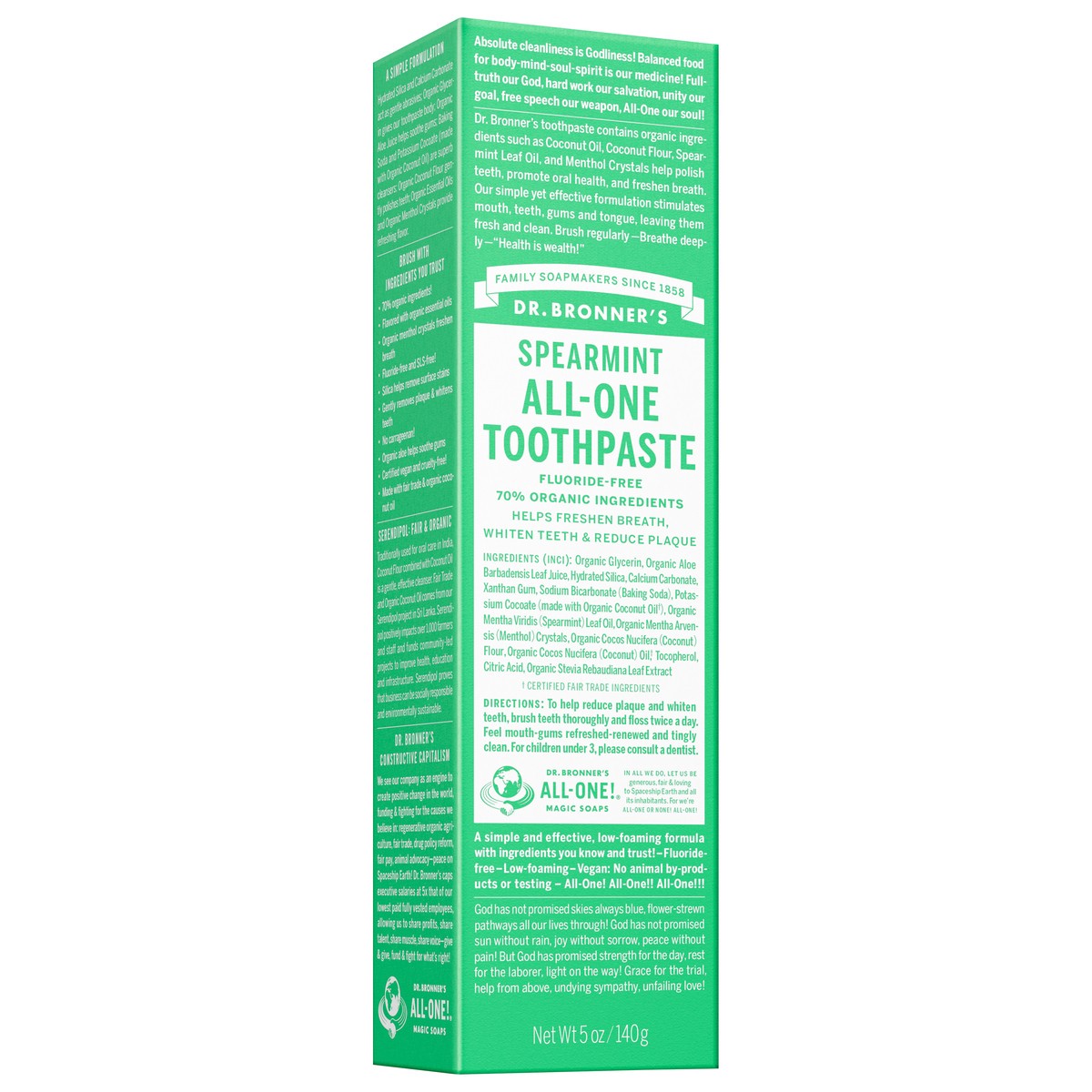 slide 3 of 11, Dr. Bronner's Spearmint All-One Toothpaste, 5 oz