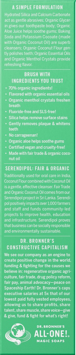 slide 7 of 11, Dr. Bronner's Spearmint All-One Toothpaste, 5 oz
