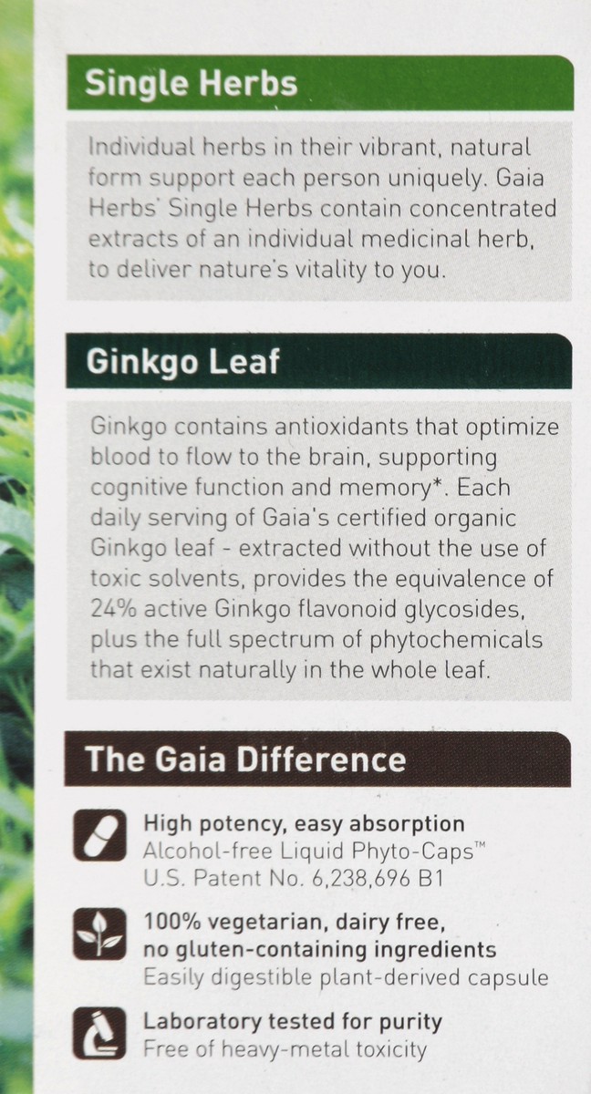 slide 3 of 4, Gaia Ginkgo Leaf, 60 ct