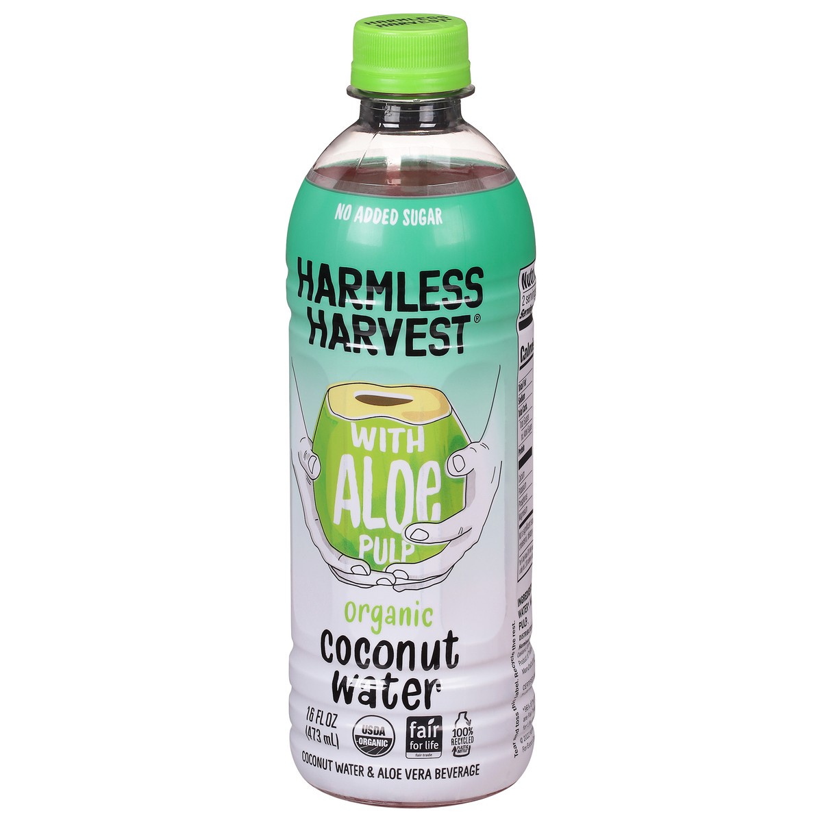 slide 9 of 9, Harmless Harvest Organic Coconut Water with Aloe Pulp - 16 fl oz, 16 fl oz