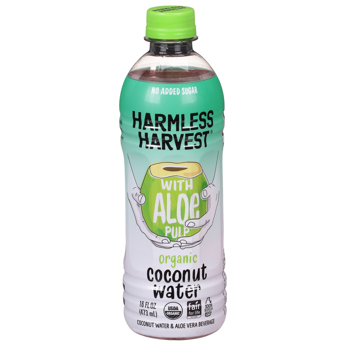 slide 1 of 9, Harmless Harvest Organic Coconut Water with Aloe Pulp - 16 fl oz, 16 fl oz