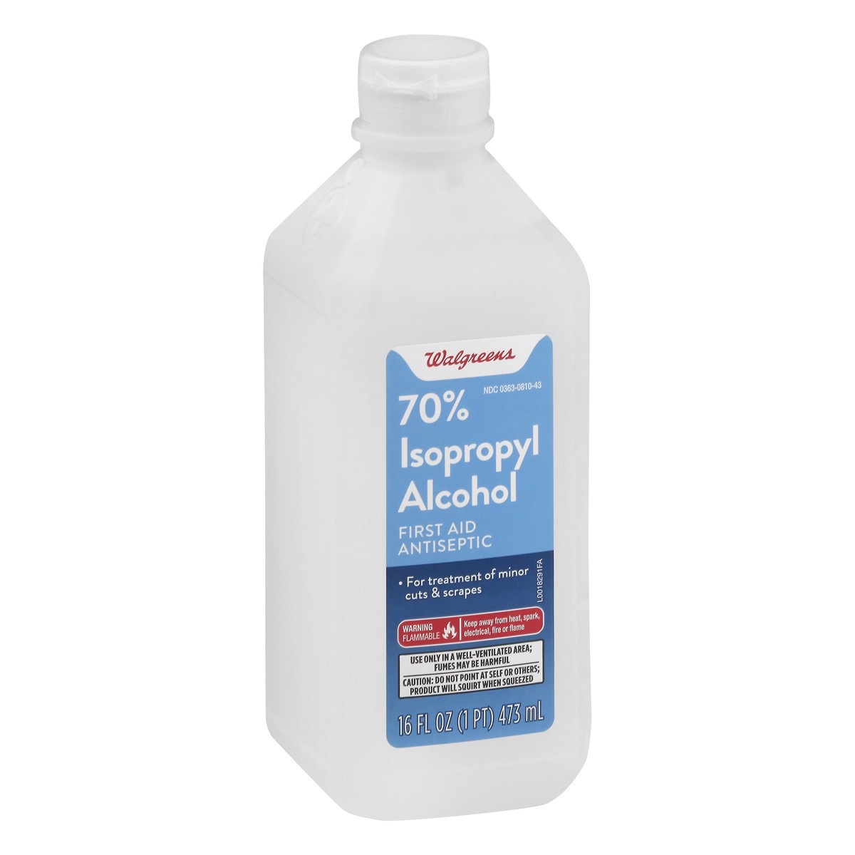 slide 3 of 8, Walgreens Isopropyl Alcohol 70%, 16 fl oz