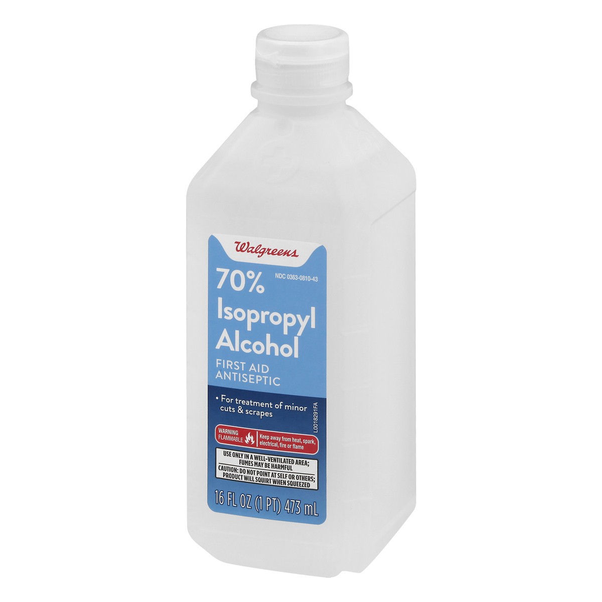 slide 4 of 8, Walgreens Isopropyl Alcohol 70%, 16 fl oz