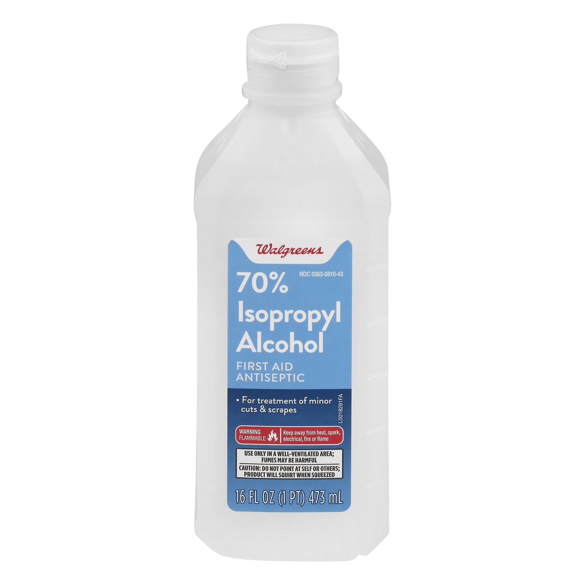 slide 1 of 8, Walgreens Isopropyl Alcohol 70%, 16 fl oz