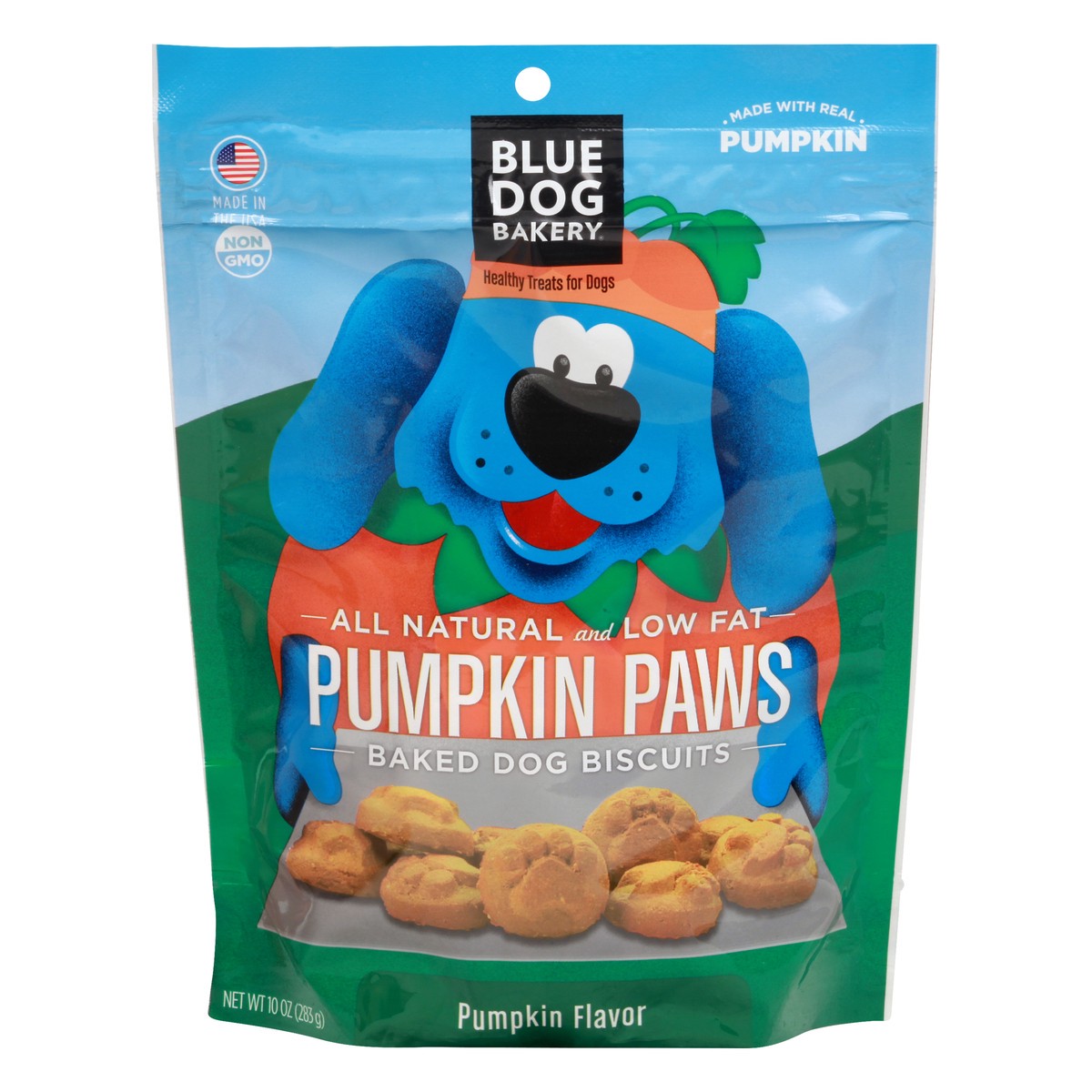 slide 8 of 8, Blue Dog Bakery BLUE DOG Pumpkin Doggie Paws, 10 oz