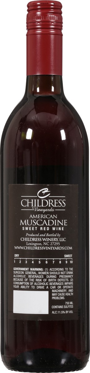 slide 2 of 9, Childress Vineyards Muscadine Red Wine, 750 ml