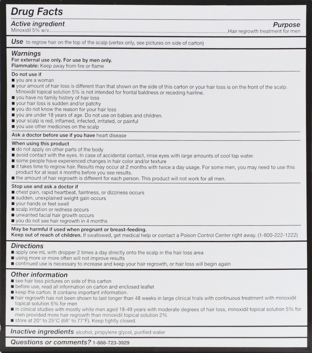 slide 6 of 7, S Care Minoxidil 5% Extra Strength, 3 ct