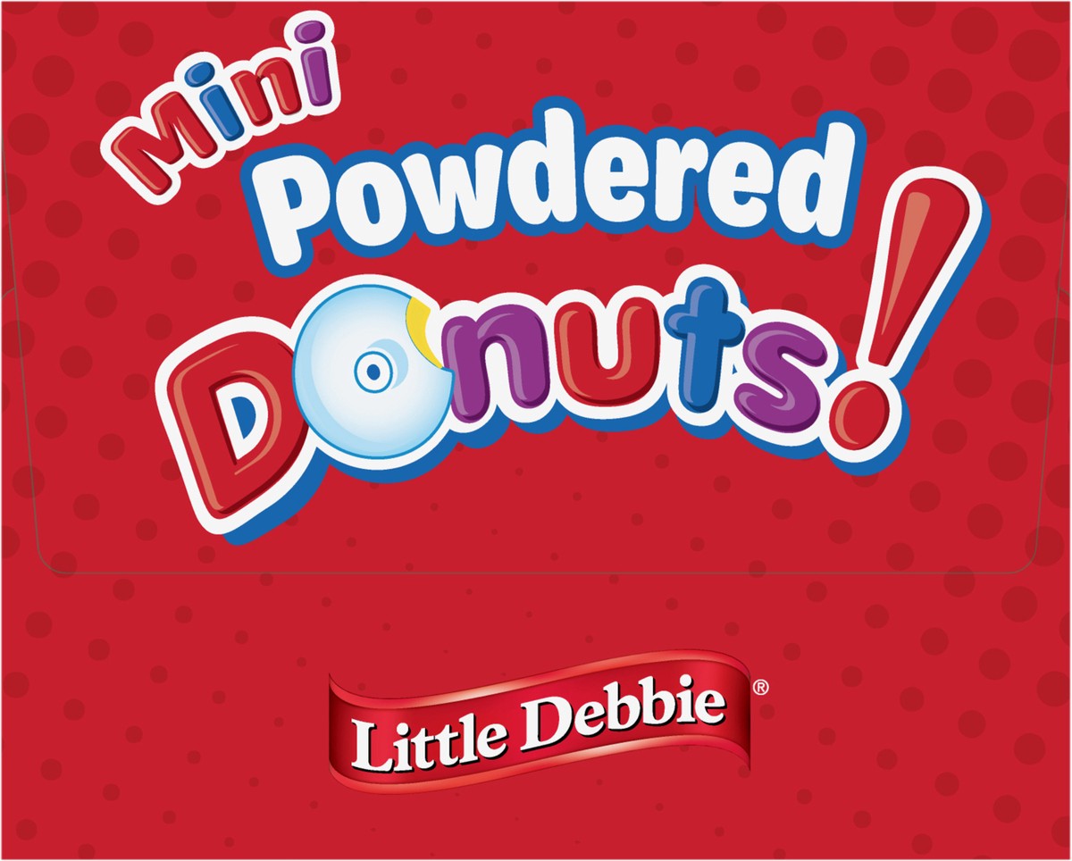 slide 7 of 12, Little Debbie Snack Cakes, Little Debbie Big Pack Mini Donuts (Powdered), 14 oz