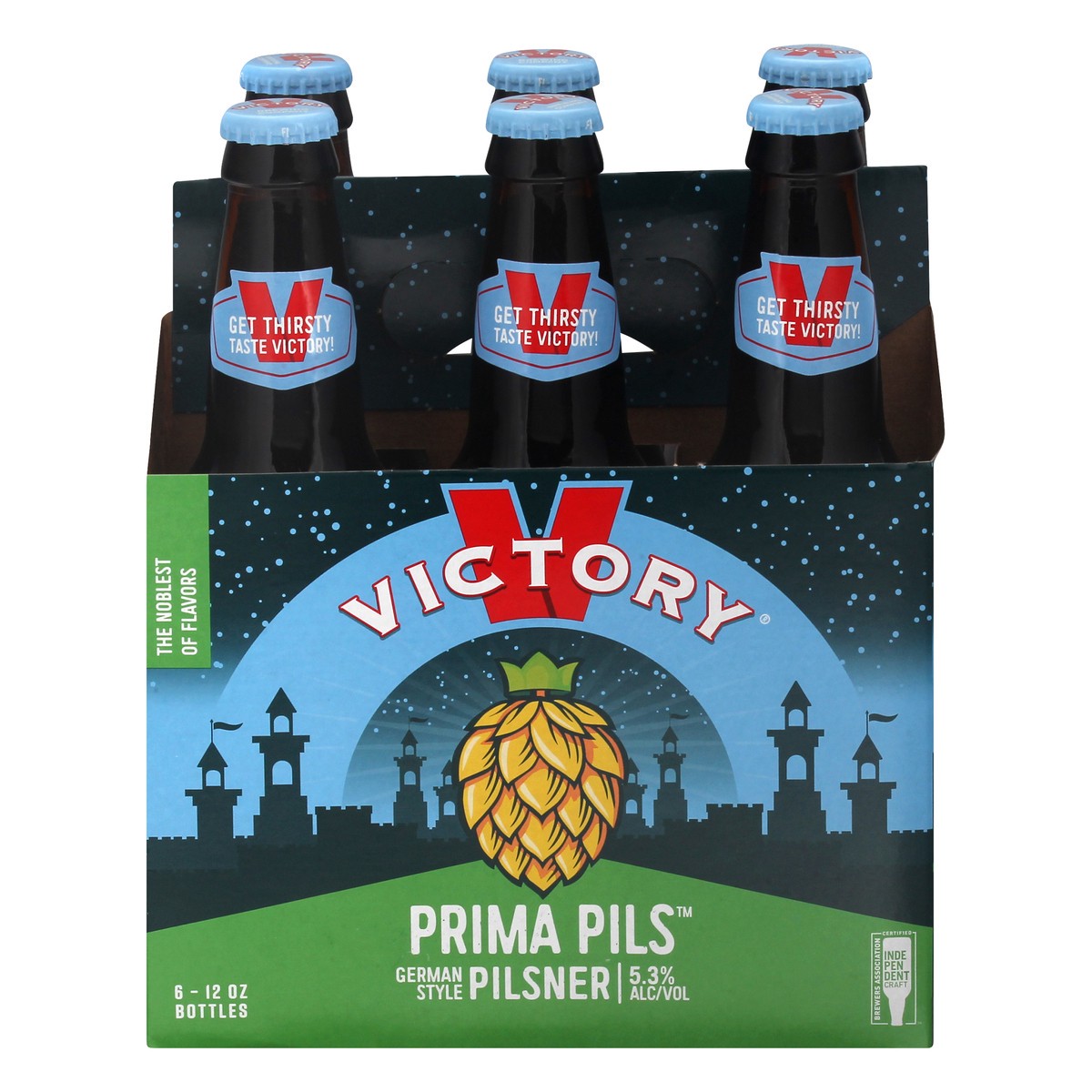 slide 1 of 9, Victory Brewing Company German Style Pilsner Prima Pils Beer 6 ea, 6 ct