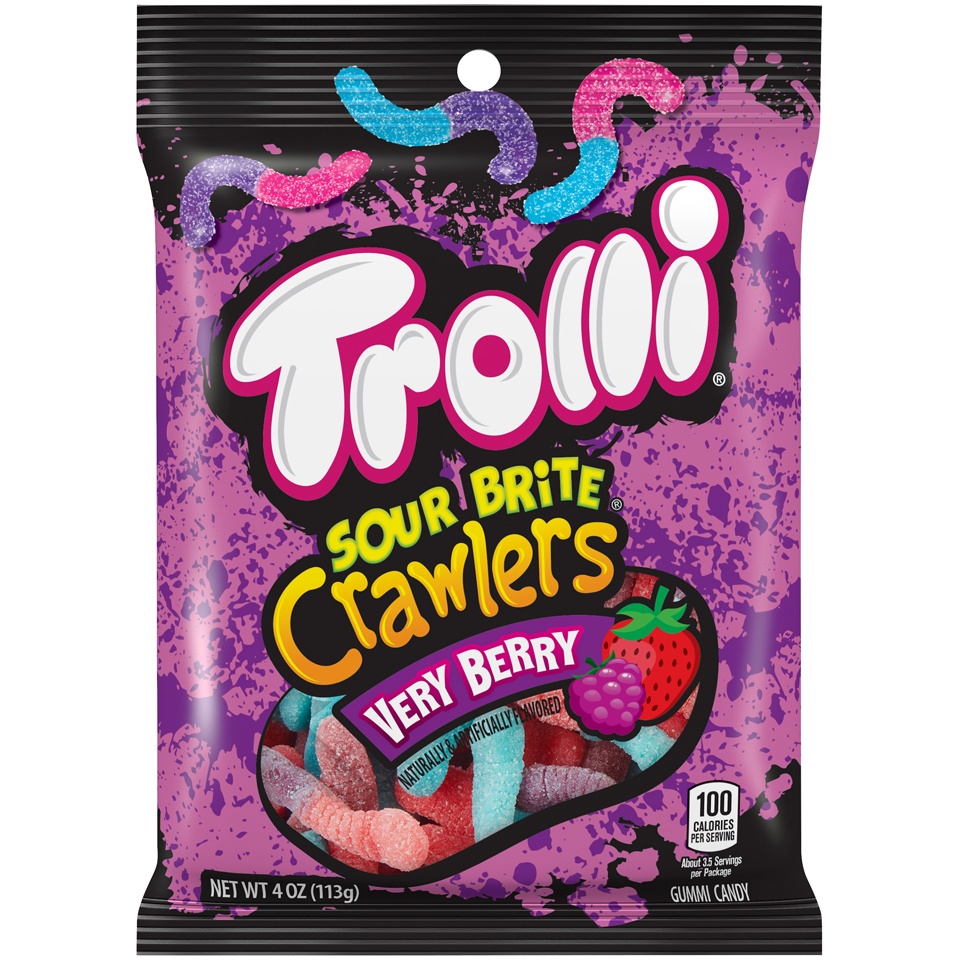 slide 1 of 2, Trolli Sour Brite Crawlers Ve, 1 ct