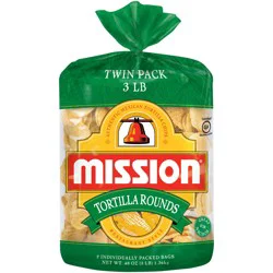 Mission Tortilla Chips Rounds, Twin Pack, 3 lb