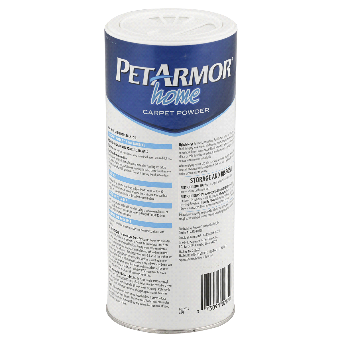 slide 3 of 4, PetArmor F&T Carpet Powder 16OZ, 16 oz