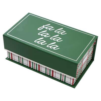 slide 1 of 4, Mini Fa La La Decorative Box By Ashland, 7 in x 4 in x 2.75 in