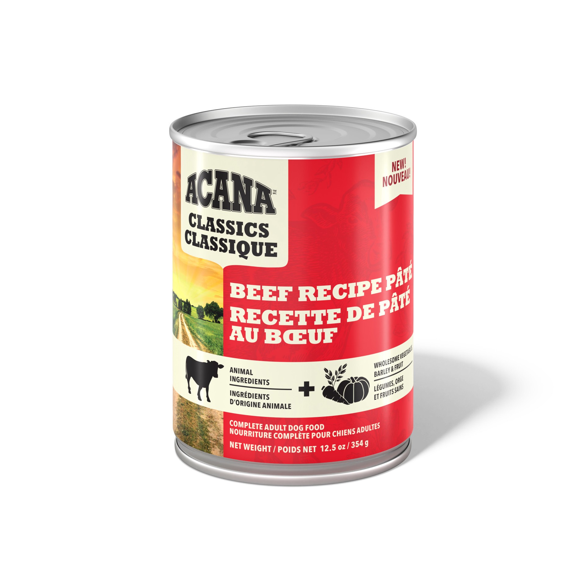 slide 1 of 2, ACANA Classics Beef Recipe Pate Wet Dog Food, 12.5 oz., 1 ct