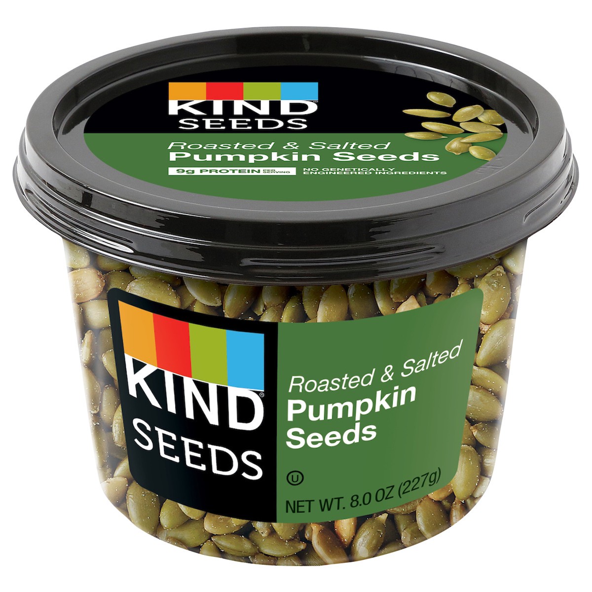 slide 1 of 4, KIND Roasted & Salted Pumpkin Seeds, 8.0 OZ, 16 oz