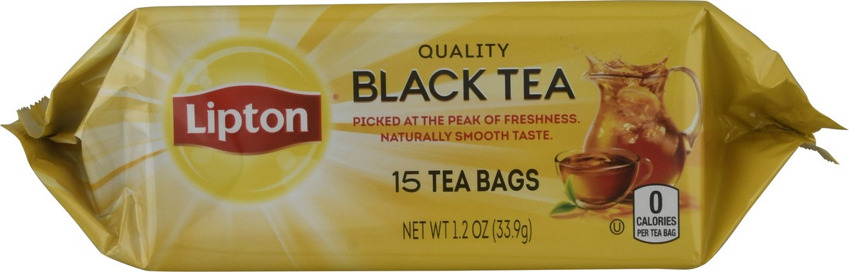 slide 8 of 11, Lipton Tea Bags Black Tea, 1.2 oz, 15 Count , 1.2 oz