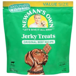 Newman's Own Original Beef Recipe Jerky Treats for All Size Dogs - 14 oz Value Size