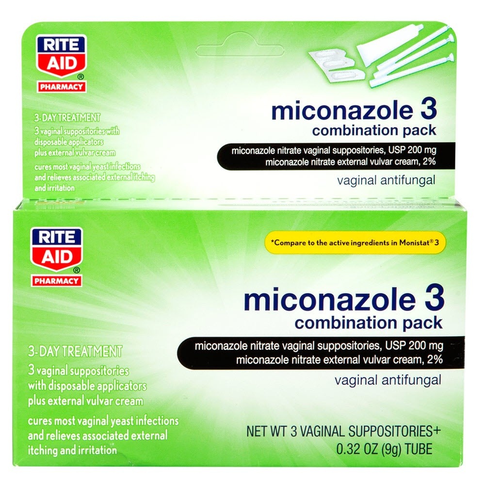 slide 1 of 1, Rite Aid Ra Micon 3 Ovule/Cream Kit, 1 ct