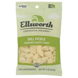 Ellsworth Cooperative Creamery Cheese Curds, Cheddar, Dill Pickle, 5 Ounce
