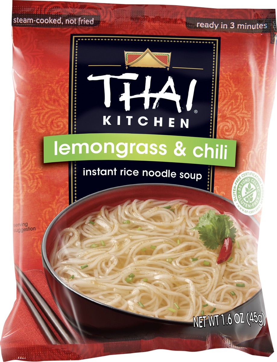 slide 7 of 9, Thai Kitchen Gluten Free Lemongrass & Chili Instant Rice Noodle Soup, 1.6 oz, 1.6 oz