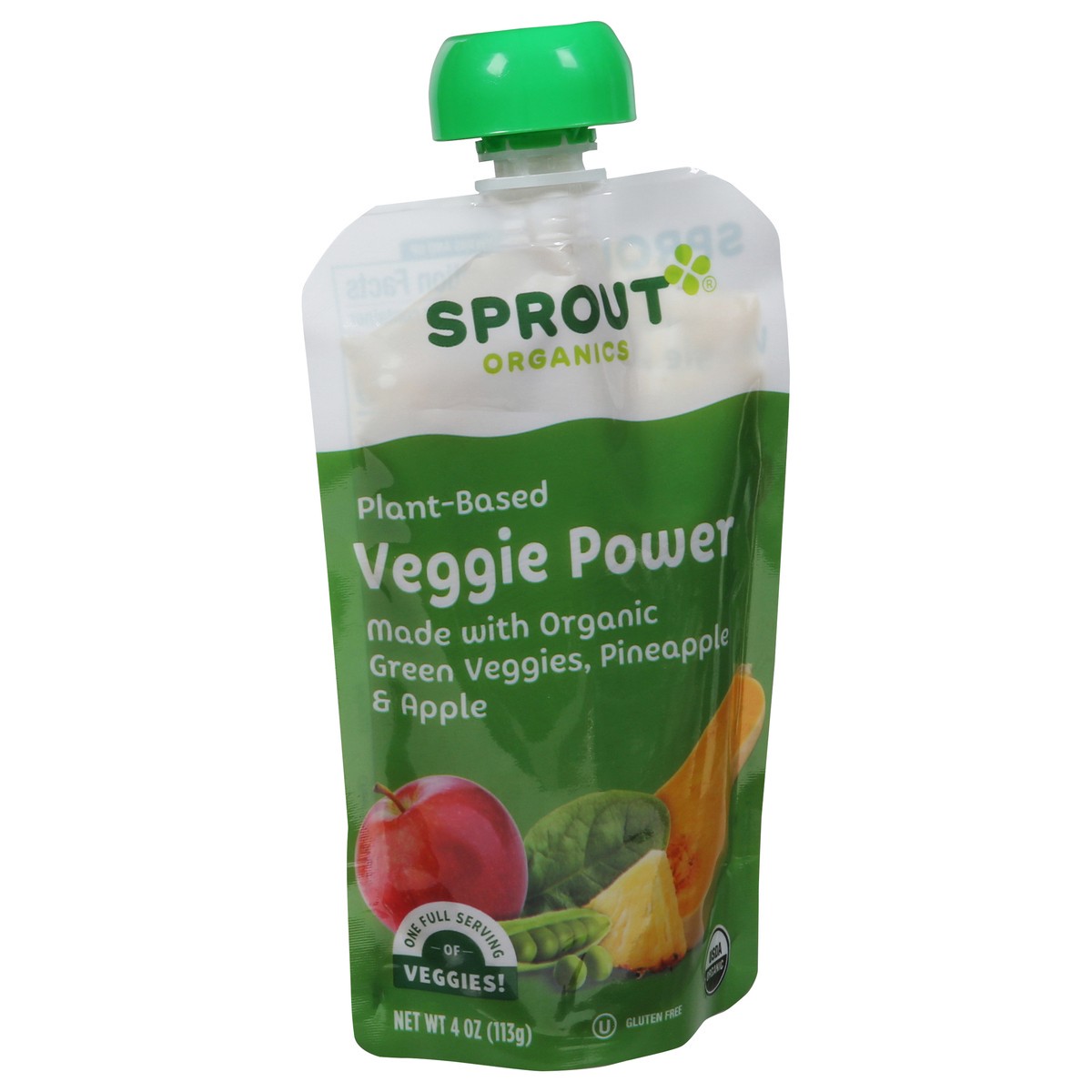 slide 2 of 9, Sprout Organics Plant - Based Veggie Power 4 oz, 4 oz