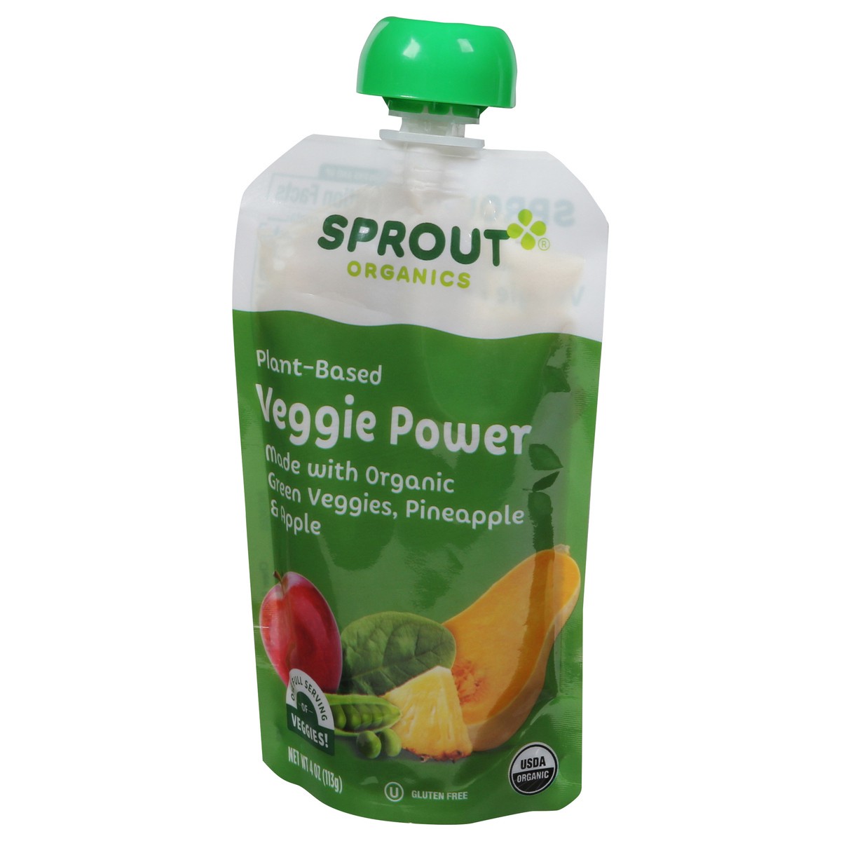 slide 6 of 9, Sprout Organics Plant - Based Veggie Power 4 oz, 4 oz