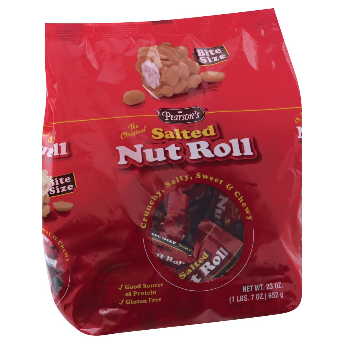 slide 13 of 13, Pearsons Bite Size Salted Nut Roll 23 oz, 23 oz