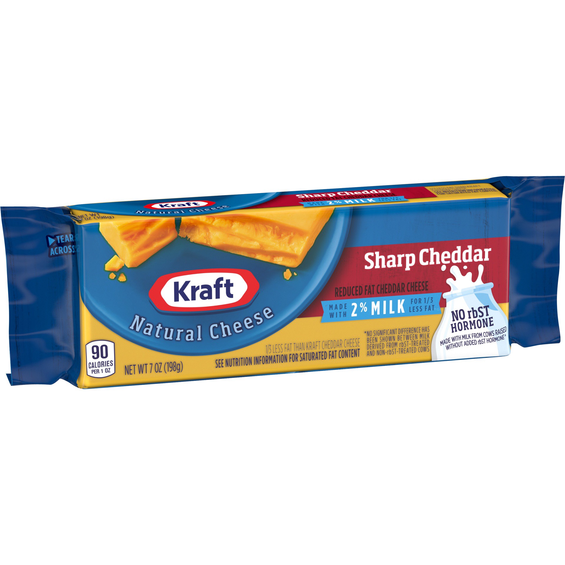 slide 13 of 13, Kraft Sharp Cheddar Cheese with 2% Milk, 7 oz Block, 7 oz