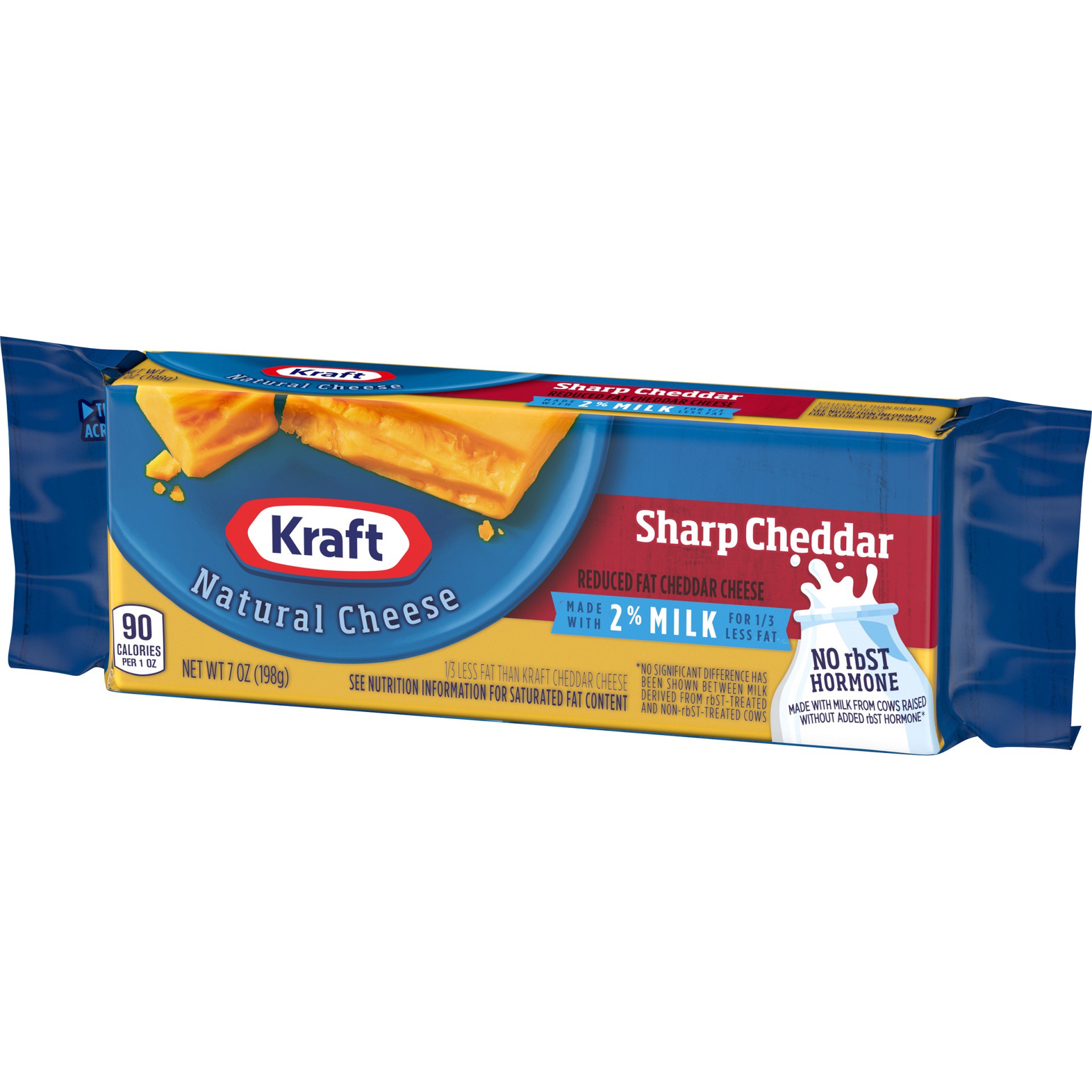 slide 12 of 13, Kraft Sharp Cheddar Cheese with 2% Milk, 7 oz Block, 7 oz