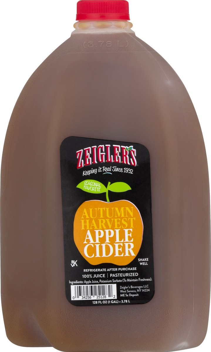 slide 2 of 13, Zeigler's Seasonal Favorite Autumn Harvest Apple Cider 128 fl oz, 128 fl oz