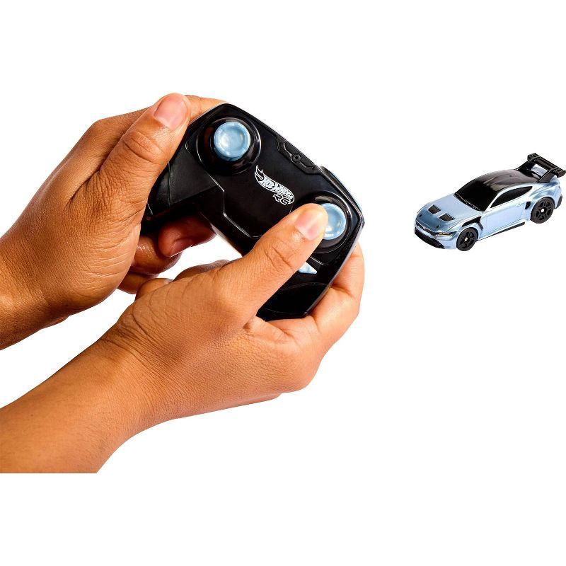 slide 2 of 6, Hot Wheels Ford Mustang GTD Battery-Powered Remote Control Toy Car 1:64 Scale, 1 ct