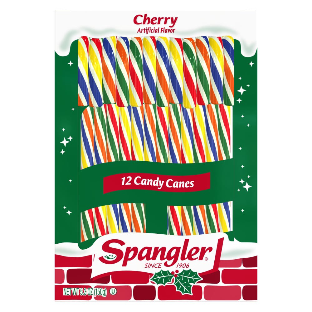 slide 1 of 6, Spangler Candy Canes Cherry, 5.3 oz