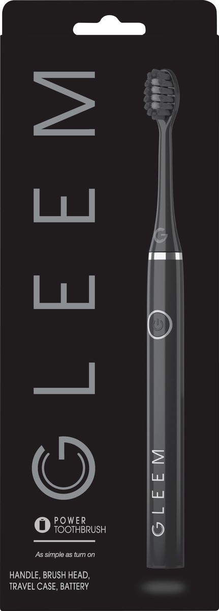 slide 3 of 3, GLEEM Electric Toothbrush, Black, 1 ct