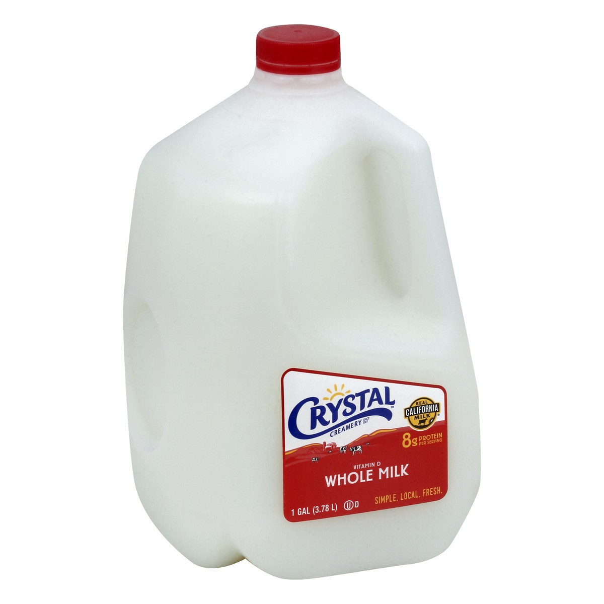 slide 2 of 9, Crystal Creamery Whole Milk - 1gal, 