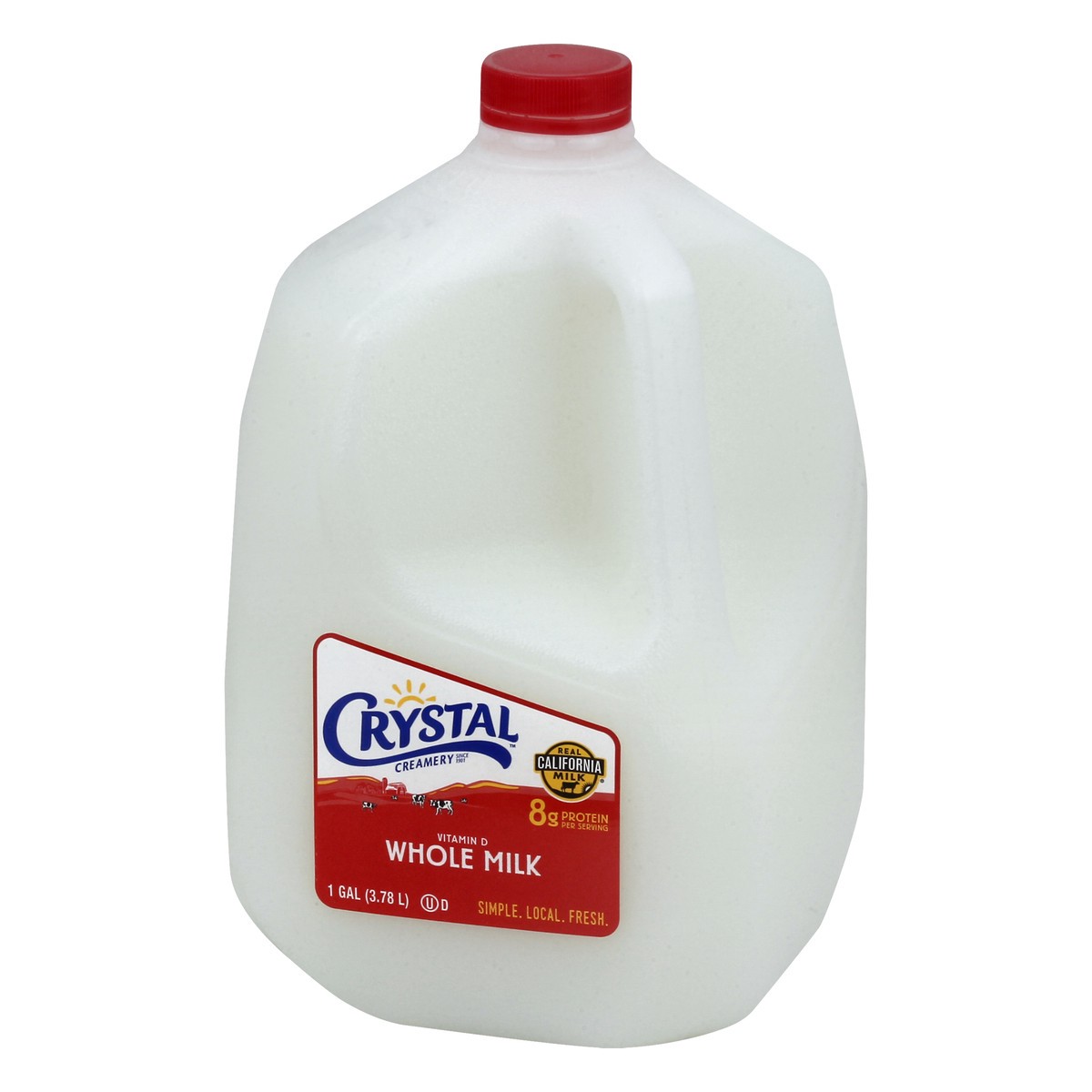 slide 3 of 9, Crystal Creamery Whole Milk - 1gal, 