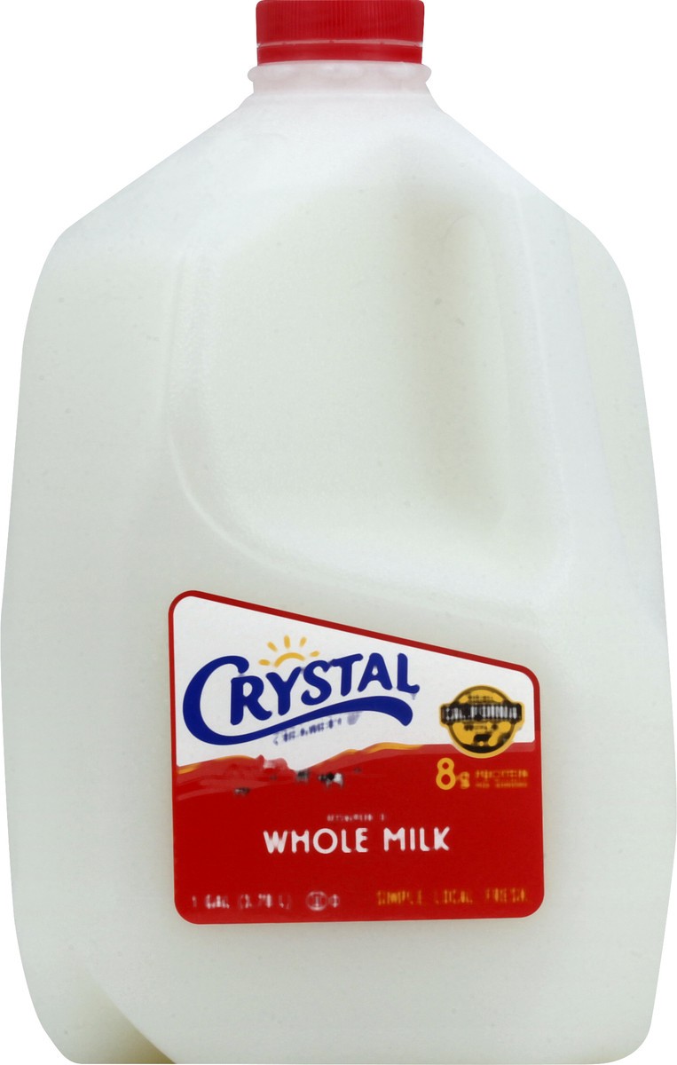 slide 6 of 9, Crystal Creamery Whole Milk - 1gal, 