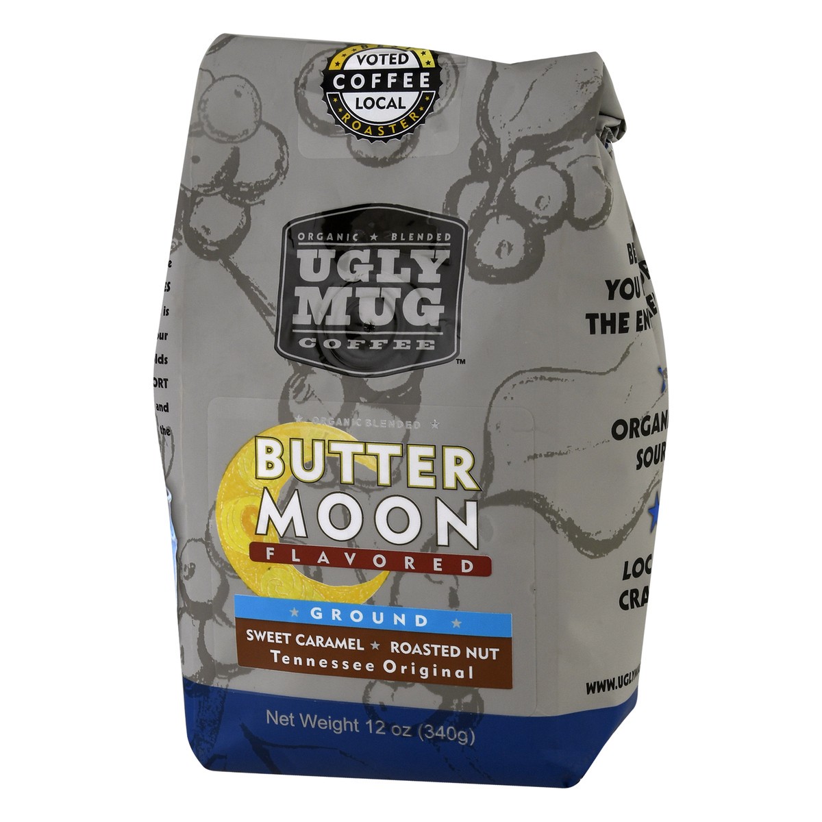 slide 3 of 9, Ugly Mug Coffee Ground Butter Moon Flavored Coffee 12 oz, 12 oz