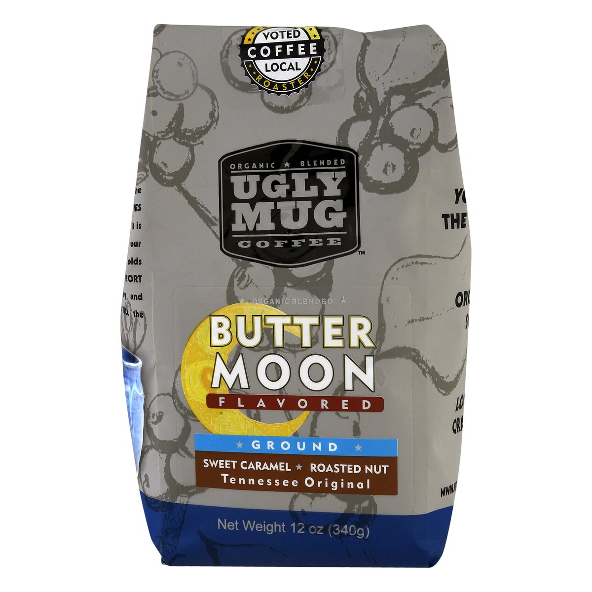 slide 1 of 9, Ugly Mug Coffee Ground Butter Moon Flavored Coffee 12 oz, 12 oz