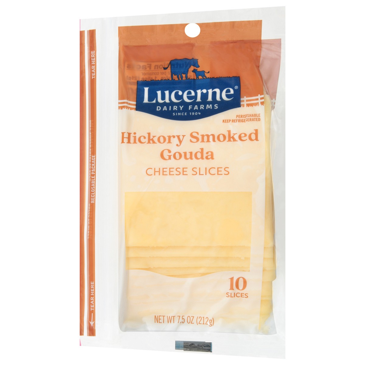 slide 2 of 4, Lucerne Dairy Farms Lucerne Cheese Smoked Gouda Sliced 7.5 Oz - 7.5 OZ, 7.5 oz