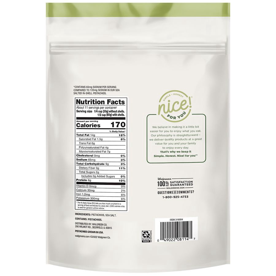 slide 5 of 5, Nice! In-Shell Pistachios Roasted Lightly Sea Salted, 24 oz