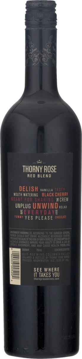 slide 9 of 9, Thorny Rose Red Blend, 750 ml