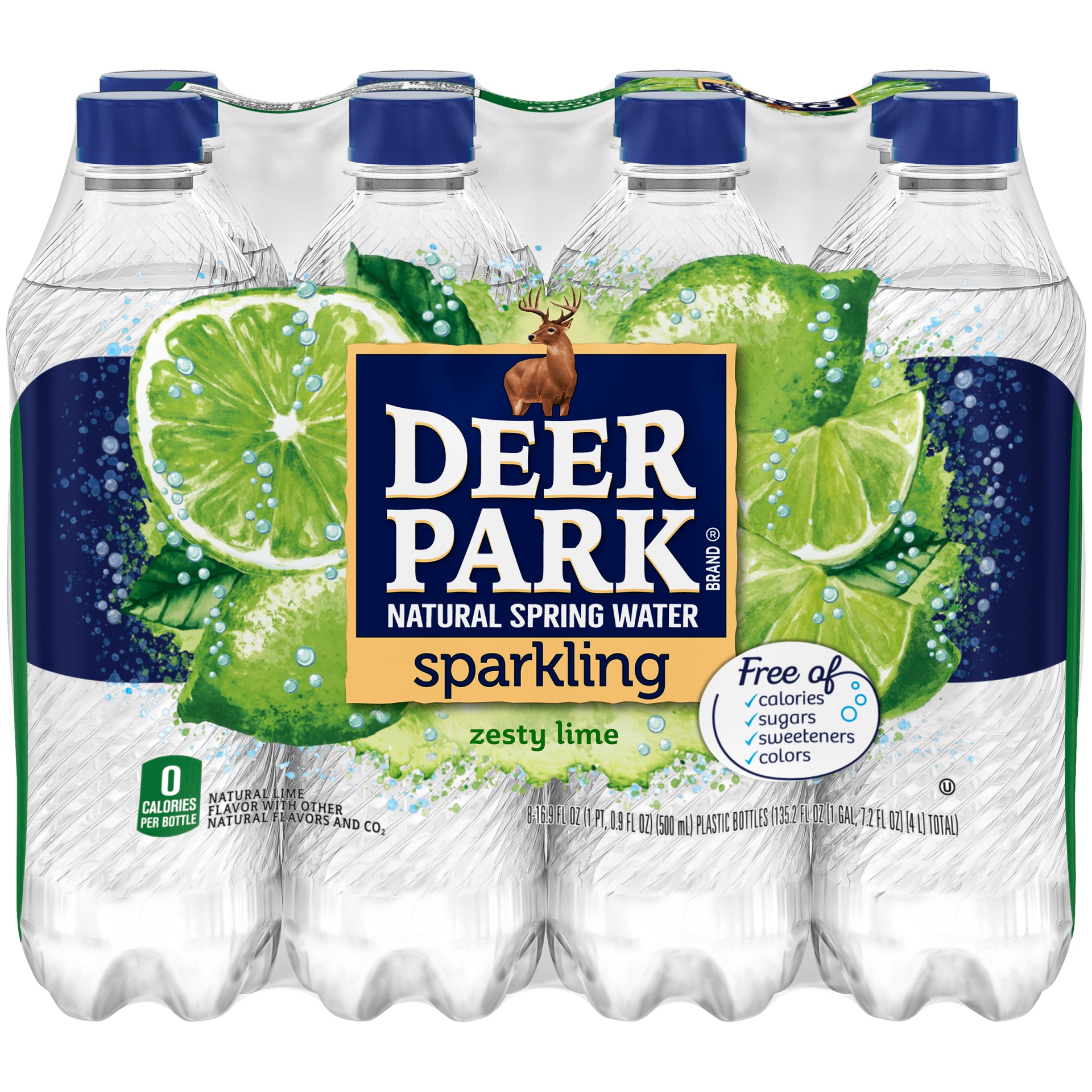 slide 4 of 6, Deer Park Lime Sparkling Water, 8 ct; 16.9 fl oz