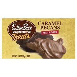 Esther Price BiteSize Caramel Pecans - Milk & Dark Chocolate