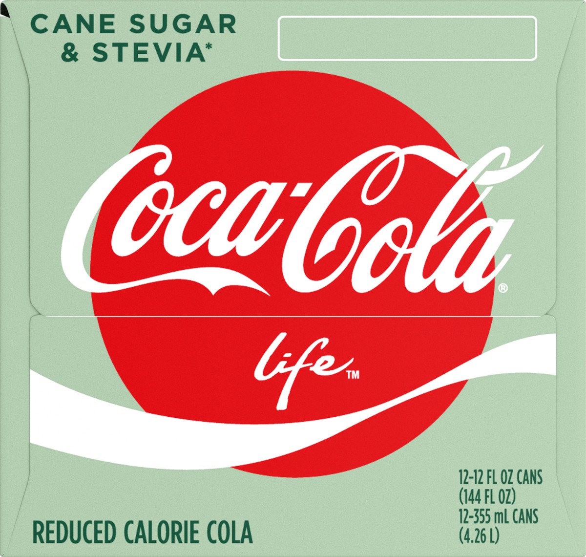 slide 6 of 10, Coca-Cola Life Fridge Pack Cola 12 ea, 12 ct