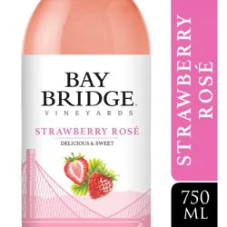 Bay Bridge Vineyards Strawberry Rosé/Rose, Pink Wine, 750ml